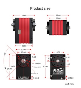 12v 14kg forza costante intelligente Servo attuatore 0-360 gradi impostato valore di coppia di uscita Coreless Servo simile XC330-M181-T robotite - Product Image 3