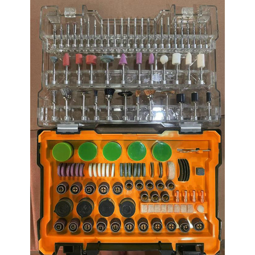 Orange electric grinding accessories