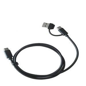 2 In1 Mobile Phone <strong>Data</strong> Cable USB A/C Male to Type C Male Fast Charging Cable USB Cable Type C