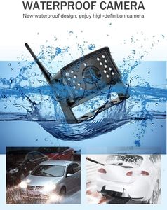 HD 9\&quot; RV Backup <strong>Reverse</strong> Camera <strong>System</strong> with <strong>Wireless</strong> DVR Monitor for Truck Trailer Camper or Car Rear View Cameras - Product Image 6