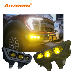 Aozoom Ford F-150 21-24 için uygun yeni Raptor modifiye sis lambaları LED lens sis lambaları altın spot gündüz farları - Product Image 1