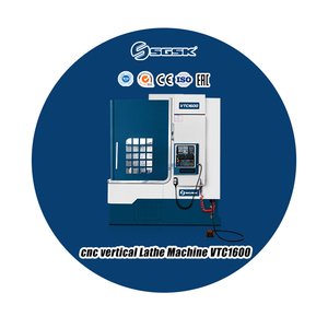 Mandril hidráulico C Axis de SGSK VTC1600 Torno CNC Máquina de torneado con alimentador de barra - Product Image 1