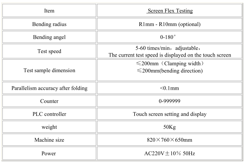 ZONHOW 2022 hot sale touch Screen Flex Test Machine UTG flex tester machine
