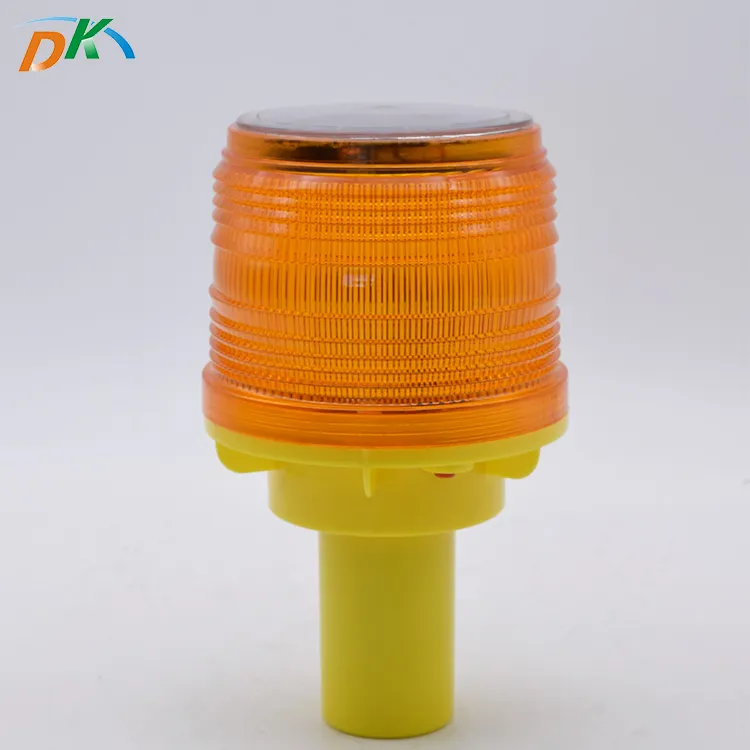 Vàng Đỏ Rõ Ràng Năng Lượng Mặt Trời Beacon Cone Cảnh Báo Ánh Sáng Nhanh Chóng Nhấp Nháy