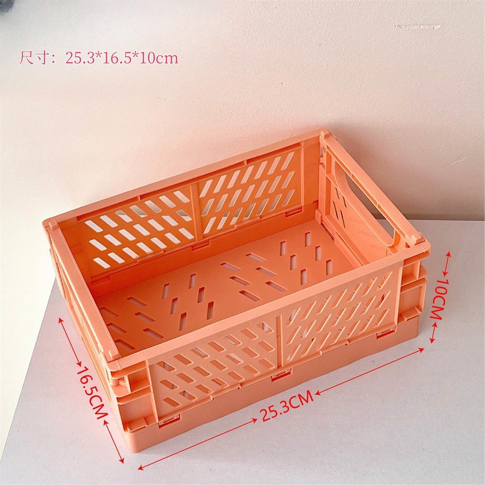 Cesta de almacenamiento naranja