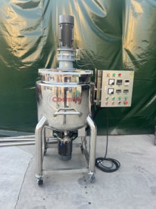 100l 200l电动加热糊剂混合罐除臭加热混合机带搅拌器化妆品混合机 - Product Image 2