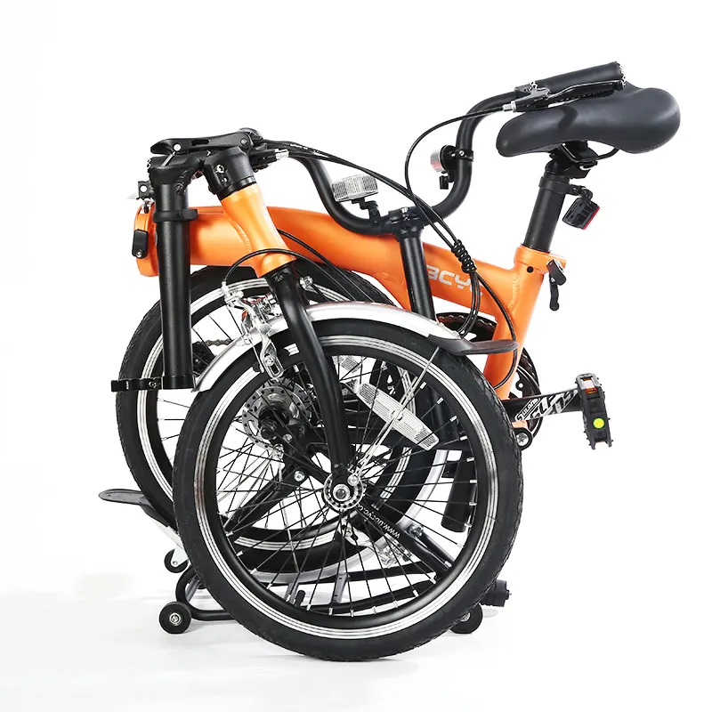 توريد المصنع دراجة حضرية صينية صغيرة الحجم قابلة للطي 16 بوصة دراجة ثلاثية قابلة للطي مع 6 عجلات تدعم الدراجة القابلة للطي