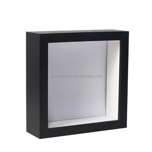 Wholesale Square MDF Shadow Box in Black White 5cm Depth 10 Inch Display <strong>Frame</strong> for Storage DIY Usage Sizes 8x8 <strong>10x10</strong> 8x10 12x16 - Product Image 2