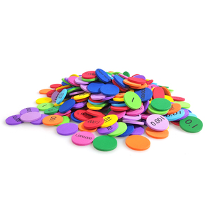 300pcs/bag Soft Foam <strong>10</strong>-Value Decimals to Whole Numbers Place Discs Set <strong>Counting</strong> Chips for Kids Base Manipulatives Math Counters - Product Image 5