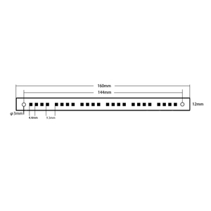 160*<strong>12</strong>*2mm DC 24V UVC <strong>LED</strong> Chip Module Light 275nm 285nm 24W UV <strong>LED</strong> PCBA Strip Lamp Module - Product Image 3