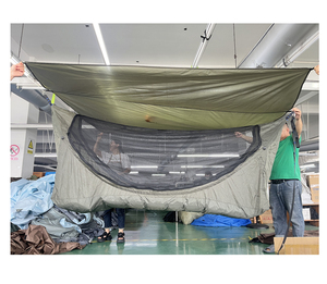 एक व्यक्ति लैट-फ्लैट पेड़ 210 टी पॉलिएस्टर रिस्टॉप स्ट्रैप नेट और बारिश के साथ टेंट - Product Image 2