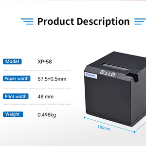 Xprinter 2Inch Thermal Barcode/Receipt <strong>Printer</strong> 58MM Mini POS <strong>Printer</strong> Supper Market for <strong>20</strong>-60mm Width Label Paper Printing - Product Image 2