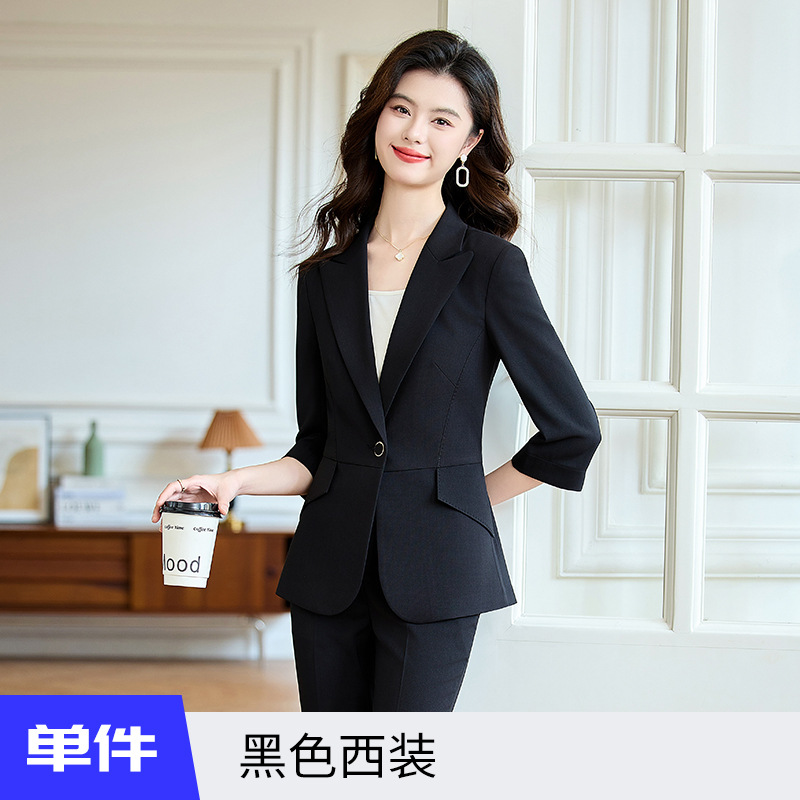 black suit
