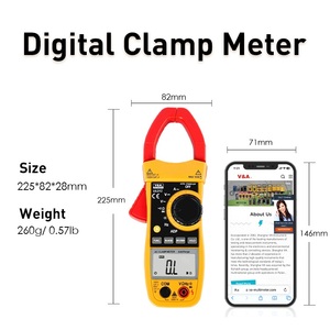 Va312 auto-khác nhau, kỹ thuật số AC kẹp Meter 5999 đếm Vôn kế ADP đo lường <span class=keywords><strong>Tester</strong></span> cho điện áp hiện tại điện dung kháng - Product Image 5