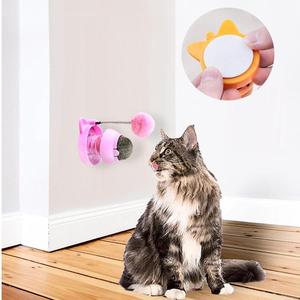 Juguetes para mascotas, Bola de pared de hierba gatera, juguetes deportivos interactivos con bola de resorte doble giratoria para masticar bolas, juguete para gato - Product Image 6