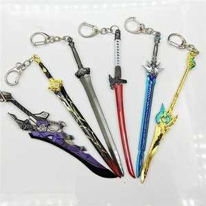 6 Phong Cách 15Cm Móc Chìa Khóa Honkai Sao Đường Sắt Kafka Yanqing Không Mài Gươm Samurai Katana Đồ Chơi Keychain Kim Loại Móc Khóa - Product Image 1