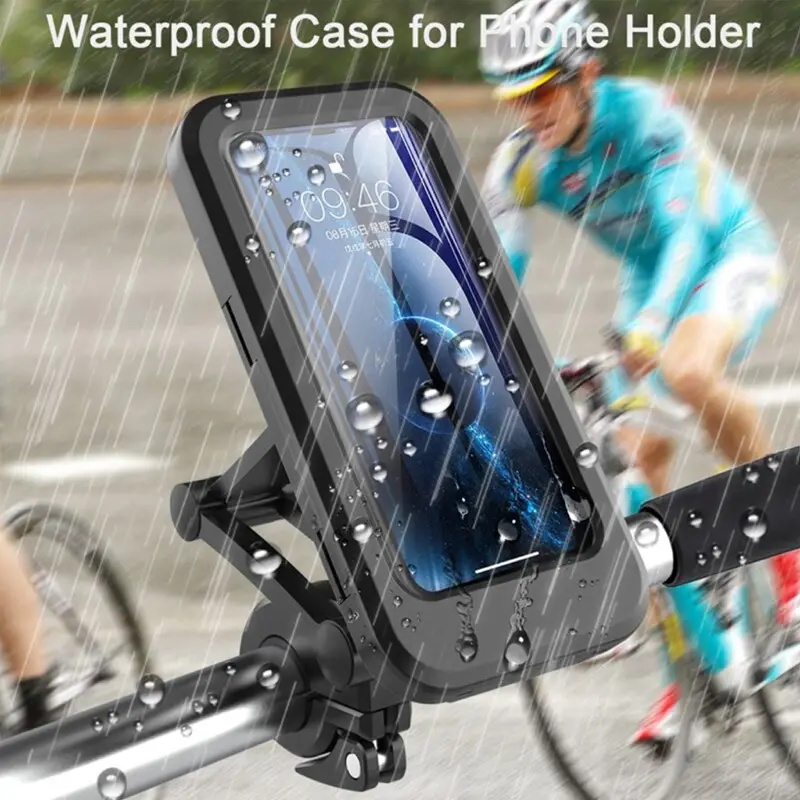ที่วางโทรศัพท์ติดมือจับจักรยานกันน้ำ,ที่วางโทรศัพท์มือถือสำหรับจักรยาน