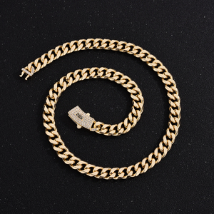 Fabrika doğrudan satış Hip Hop tarzı 6MM 8MM 10MM12MM Monaco küba zincir kolye Vvs elmas küba zincir bilezik erkekler için - Product Image 1