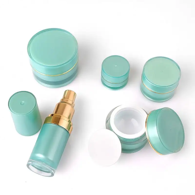 Amostra grátis 15ml 20ml 30ml Conjunto de embalagens de plástico cosmético coreano para cuidados com a pele frasco vazio para loção