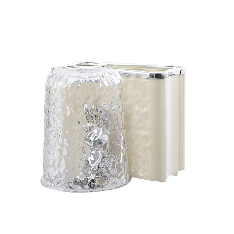 Creamy white toothbrush holder