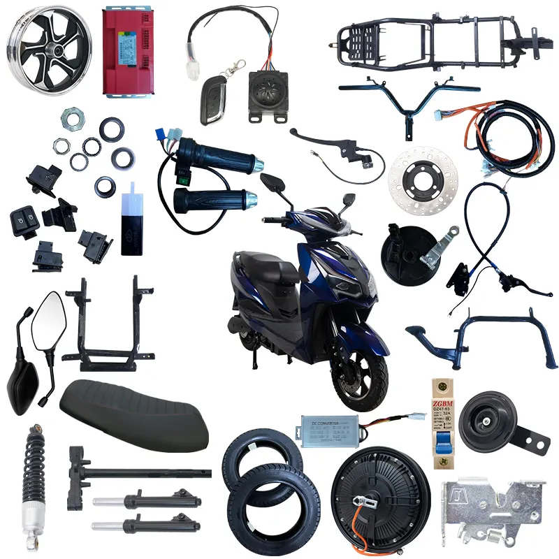 China made electric motorcycle spare parts and accessories wholesale electric moped kit