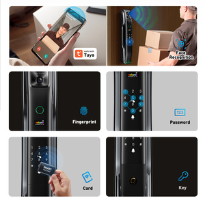 3D riconoscimento del volto Video Intercom Smart Lock Tuya WiFi biometrico impronta digitale intelligente serratura della porta con la macchina fotografica - Product Image 4