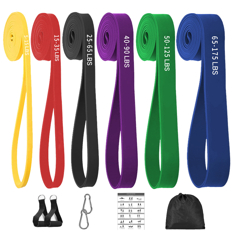 Yellow red black purple green blue six piece set