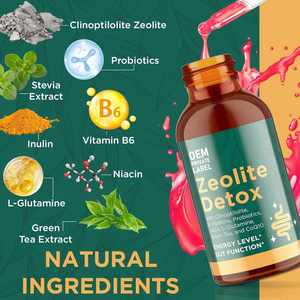 TK Amazon Hot Sale Zeolith Detox Tropfen für Kinder Erwachsene Premium Zeolith Flüssiges Vitamin B12 D3 Zeolith Detox für Kinder - Product Image 2