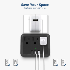 สินค้าใหม่เต้ารับ3ช่องและ USB 3ช่องเสียบผนังพร้อมช่องเสียบ USB PD 18W หลายช่อง - Product Image 3