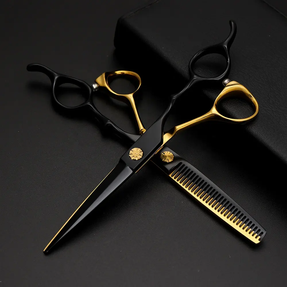 プロの理髪店のヘアカットカッティングはさみ理髪tijeras para el peluqueros profecional tijeras de barbero peluqueria