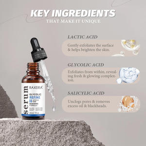 Hữu cơ lactic Glycolic axit salicylic axit hyaluronic axit mặt Huyết thanh chống mụn trứng cá làm trắng nuôi dưỡng da mặt huyết thanh - Product Image 4