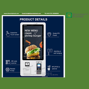 Servicio de entrega a domicilio Escáner de código QR Dispositivo terminal de pedido automático incorporado Pago sin efectivo en línea sin efectivo - Product Image 6