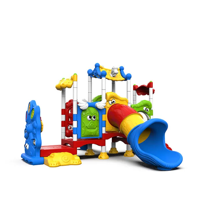 Équipement de terrain de jeu extérieur en plastique pour étudiants à bas prix Toboggan extérieur en plastique pour enfants utilisé pour l'école 1 Set Playground Indoor CN;ZHE