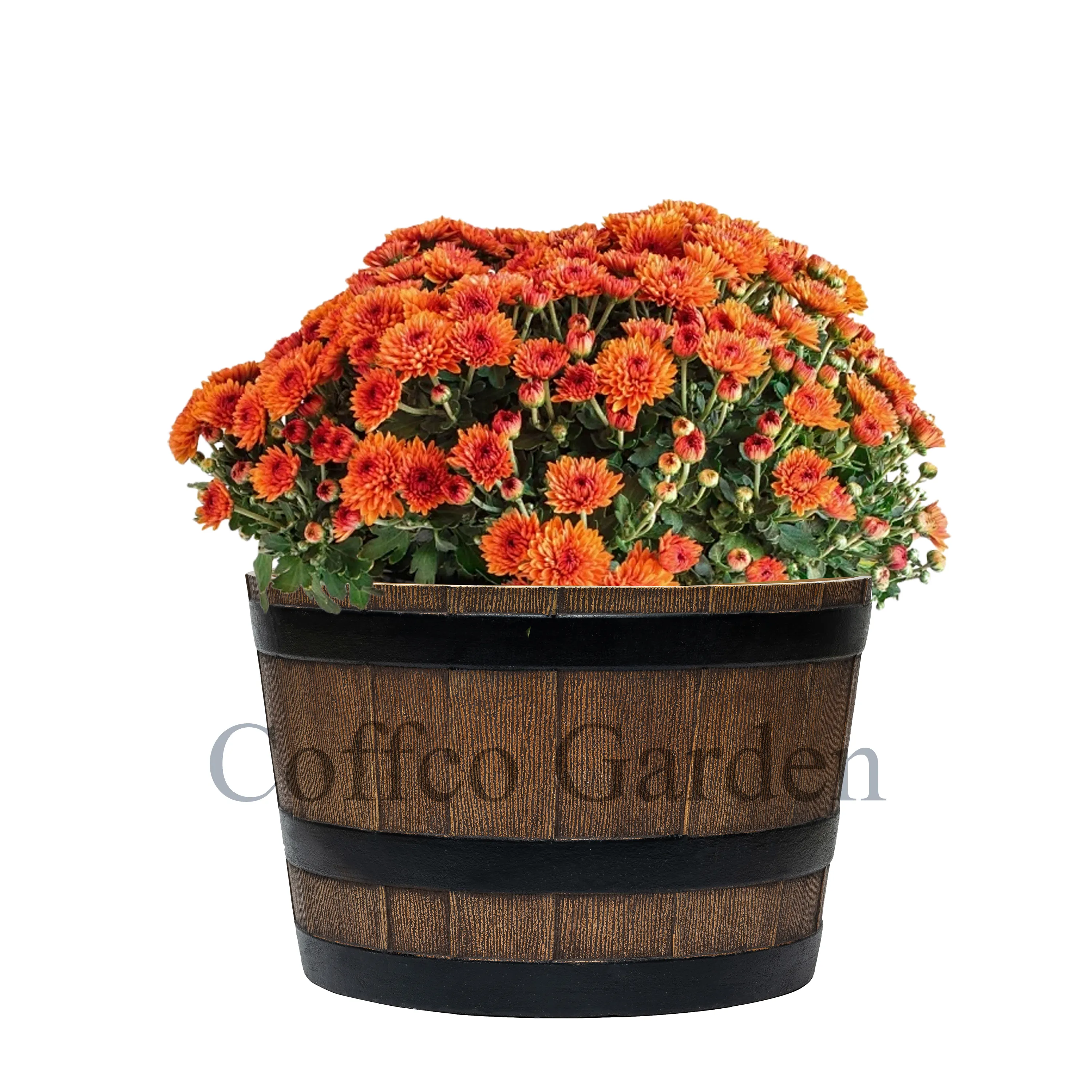 Coffco fioriera vaso giardino vivaio coltiva Box forniture da giardino in plastica botti di vino in legno per piantare decorazione domestica