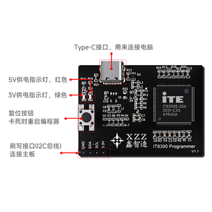 XZZ ITE-Programmierer untuk für Macbook Lenovo Intel iTE Brenner programmierer Keine Demontage Read/Write Chip Process Tool