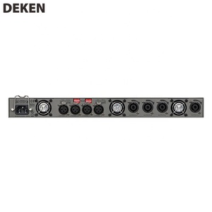 DEKEN DA-4200 Professional <strong>4</strong> Channel Audio Amplifier 8 Ohms 200w Power Amp 1U Class D Sound Digital Power Amplifier