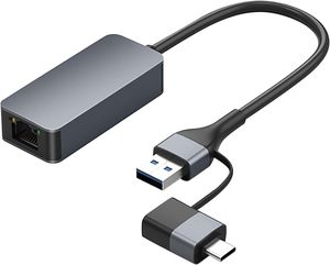 Adaptador Ethernet USB C de alto rendimiento Dajiang convertidor personalizado OEM USB3.0 RJ45 para ordenador portátil/escritorio con cable Stock disponible - Product Image 2