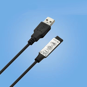 DC 5 В USB 3-кнопочный мини-контроллер, USB RGB Световой бар контроллер для регулировки цвета света