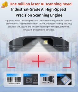 Escáner de código de barras Android 2025 Pantalla Completa 5000mAh portátil Android 14 PDA 4G Wi-Fi inventario de datos 1D/2D/QR escáner de inventario - Product Image 3