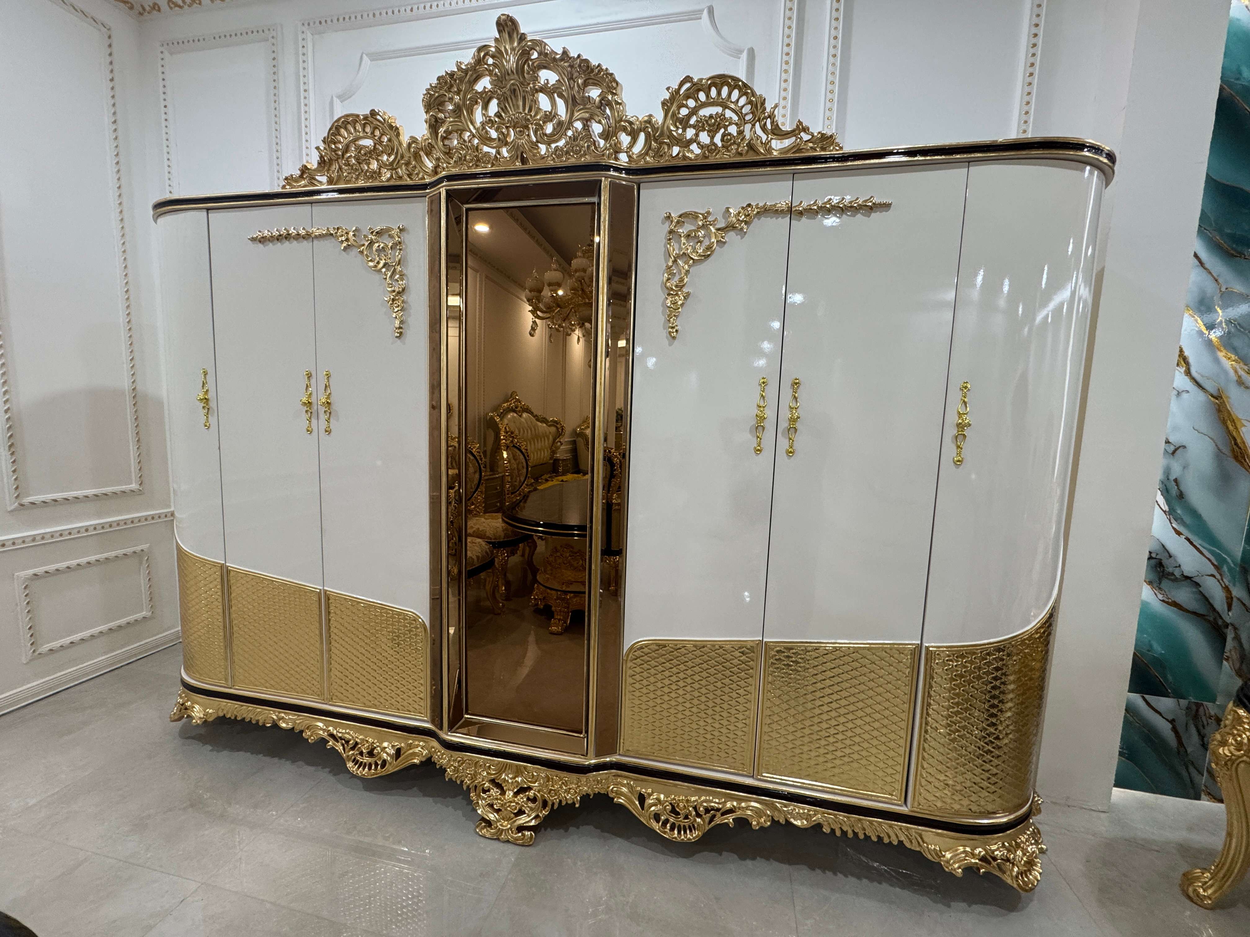 A six-door wardrobe.