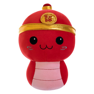 BoTuホットカワイイ干支ヘビ年ぬいぐるみマスコット中国の旧正月枕かわいいヘビ家の装飾<span class=keywords><strong>2025</strong></span>カスタムロゴ卸売