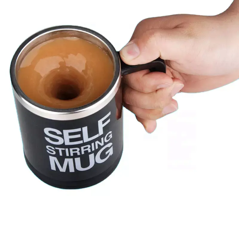 Hot Sale Promotion Custom Protein Shaker Selbst rührende Edelstahl-Kaffeetasse