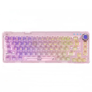 Teclado mecánico retroiluminado RGB de 68 teclas Hotswap con interfaz USB 60% Keycap transparente para aplicaciones informáticas - Product Image 3