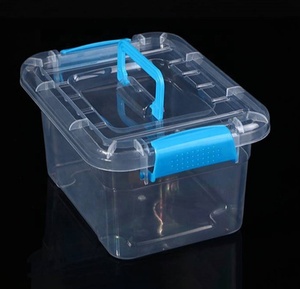 Storage Bin <strong>Box</strong> with Handles Sorting <strong>Box</strong> Building Blocks <strong>Toys</strong> Food Storage <strong>Box</strong> Transparent High Quality Plastic PVC Modern White - Product Image 6