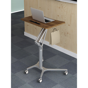Standing Pneumatic Automatic Lifting <strong>Table</strong> <strong>Computer</strong> Office Lazy Adjustable Lecture Training Desk - Product Image 5