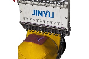 <strong>JinYu</strong> 12/15 Colors Apparel Machinery Single Head Multi-function Embroidery Machine Price with After-sales Service