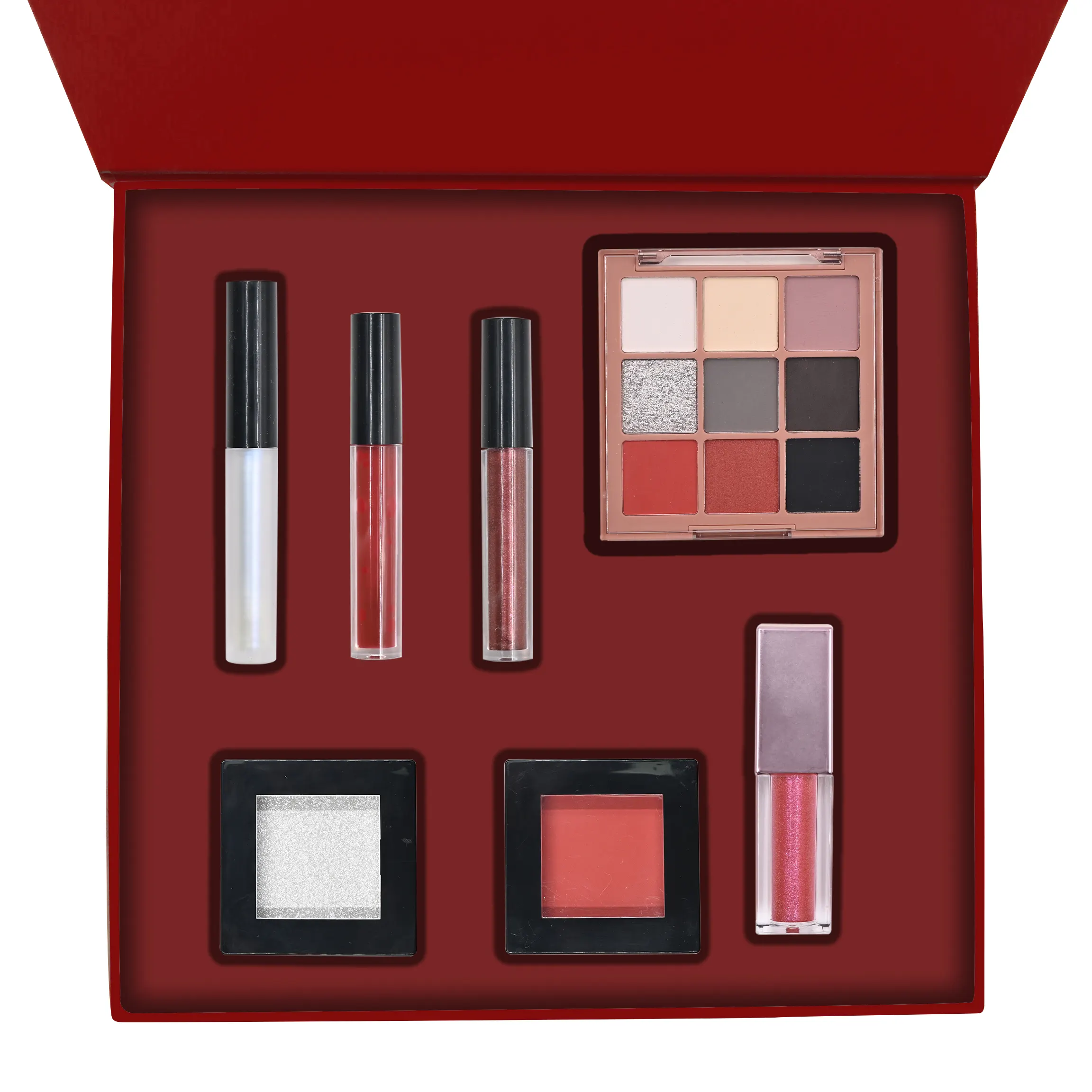 Kit de maquillage complet de marque privée personnalisé OEM coffrets cadeaux de maquillage de festivals professionnels pour filles