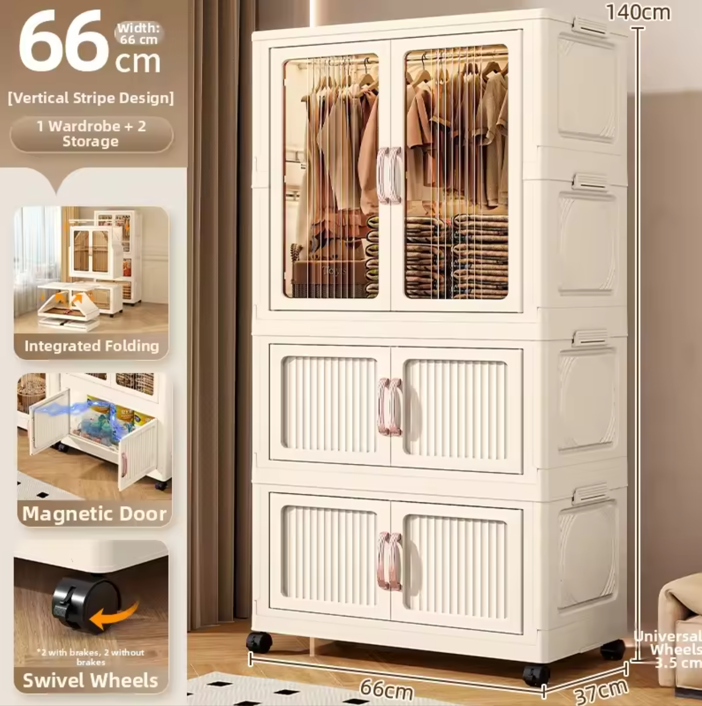 66- (stripes s) 1+2 (cream)