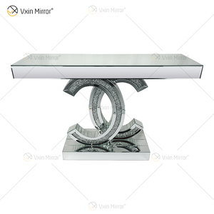 Hiện đại sang trọng phòng khách giao diện điều khiển Bảng với vỡ Pha Lê Kim Cương cong kính gương cho lối vào trang trí - Product Image 2