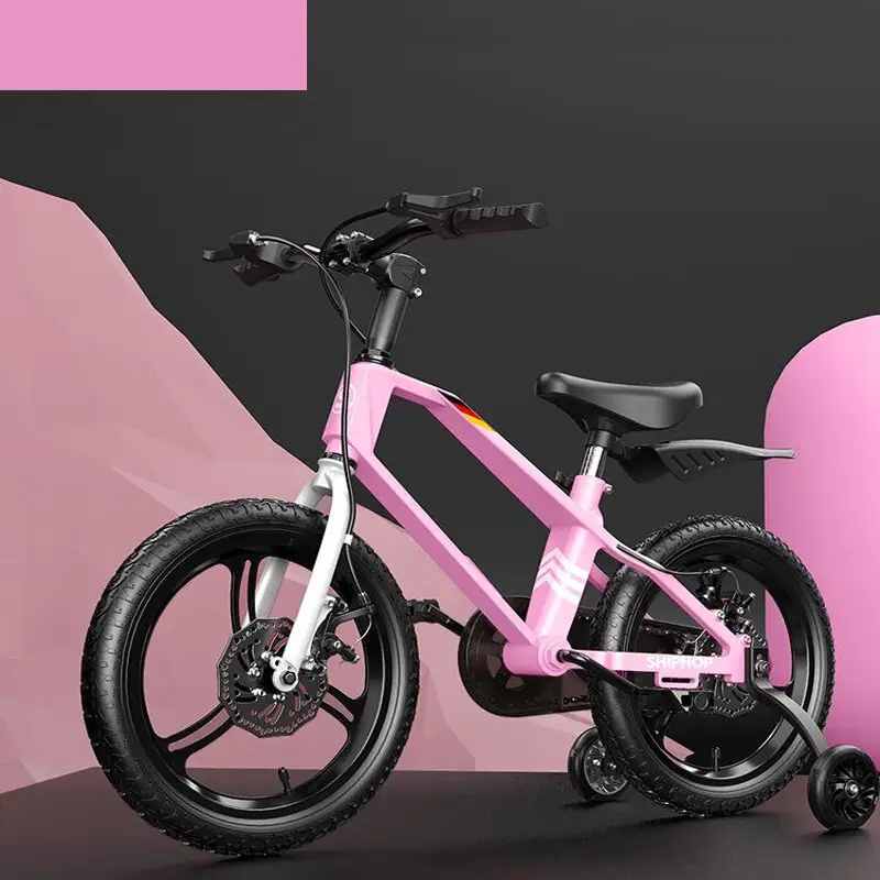 Bicicleta de aleación de magnesio de 14 y 16 pulgadas para niños y niñas de 3 a 8 años, venta al por mayor